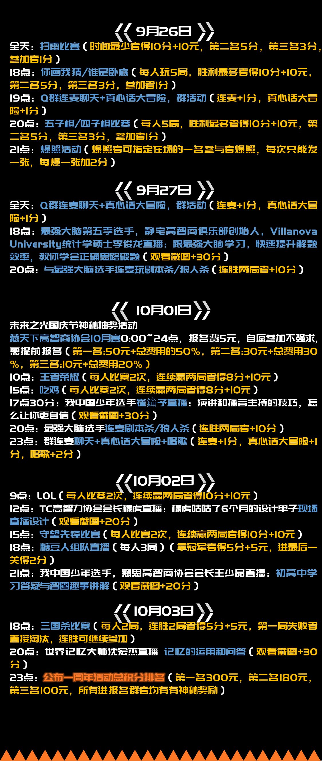 星智界一周年庆 活动