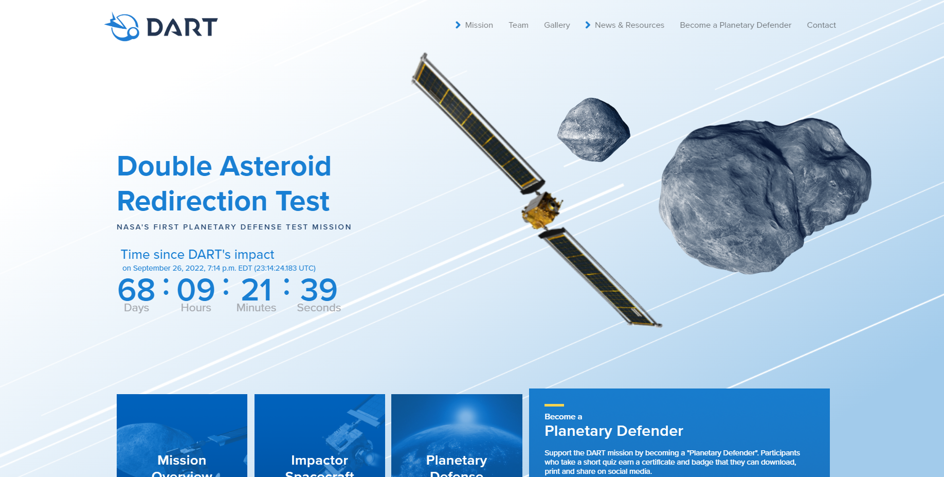 国际活动4：Double Asteroid Redirection Test