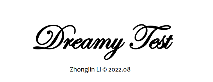 Dreamy Test